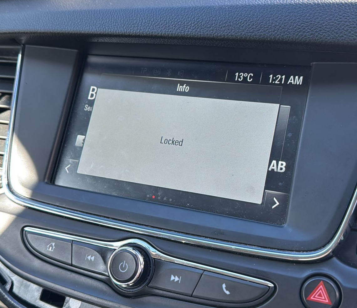 Vauxhall-Locked-Head-Unit